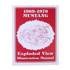 Jim Osborn Reproductions Exploded View Illustration Manual Mustang 1969-1970