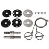 Scott Drake Hood Pin Kit Billet Aluminum/ Stainless Steel Mustang 1965-1973