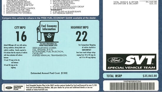 Mustang Prices Through The Years