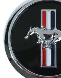 Mustang wheel center caps