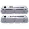 Ford Performance Valve Cover Stamped Steel Chrome With Ford Mustang Logo Pair 289/302/351W